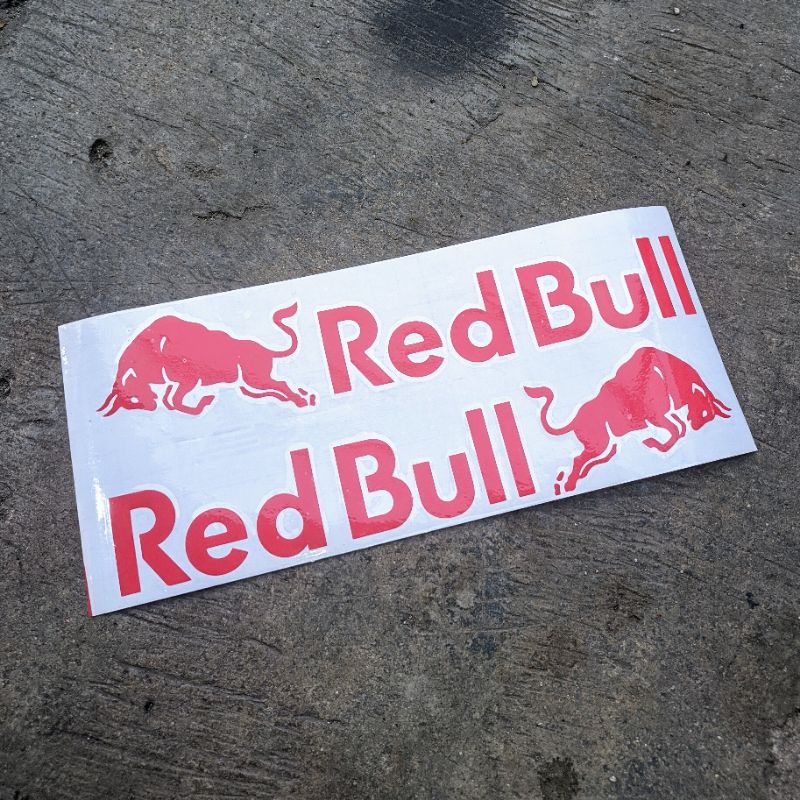 Jual Stiker Cutting Logo Redbull Banteng Isi Stiker Redbull Motor