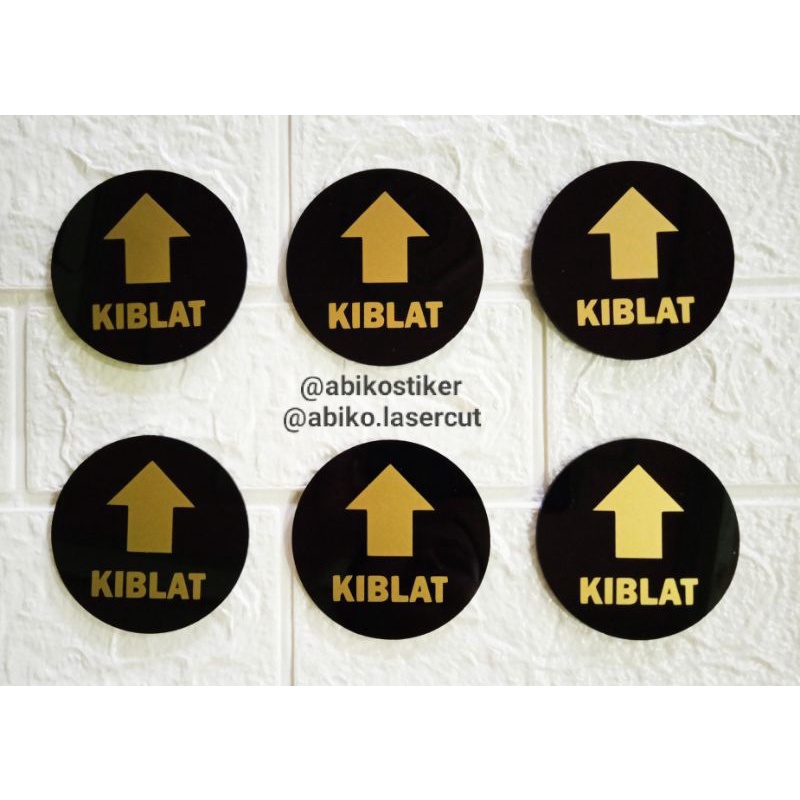 Jual SIGN AKRILIK SIGN BOARD ACRYLIC PENUNJUK ARAH KIBLAT SHOLAT