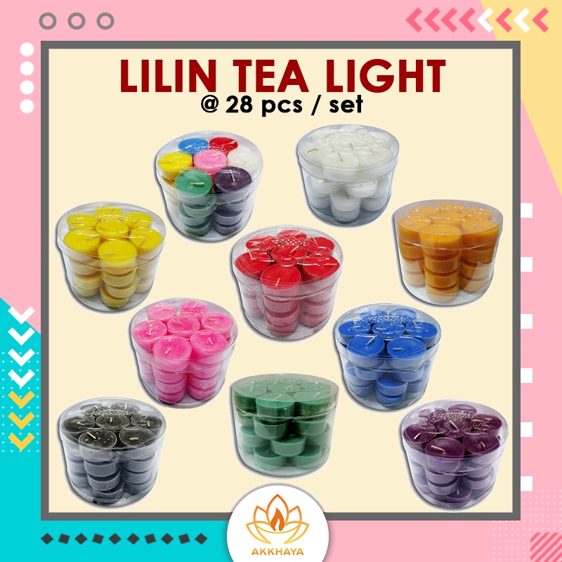 Jual Lilin Tungku Tea Light Candle Lilin Meja Lilin Kecil Tealight