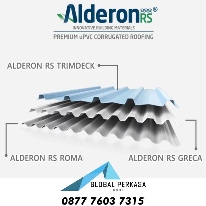 Jual Alderon Rs Atap Upvc Single Layer Tipe Roma Gelombang Bulat