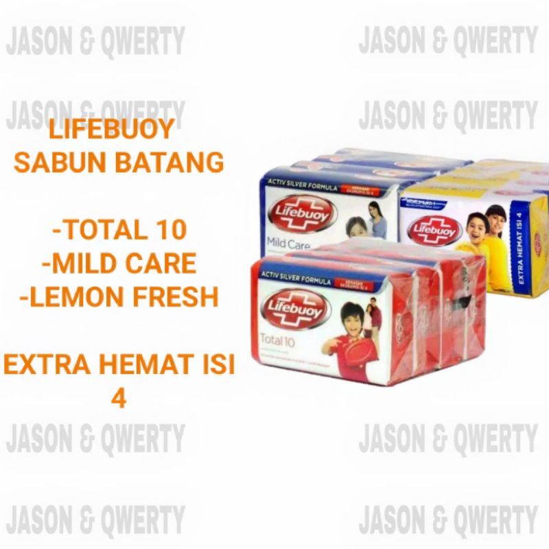 Jual Lifebuoy Sabun Batang Mild Care Total Lemon Fresh Isi