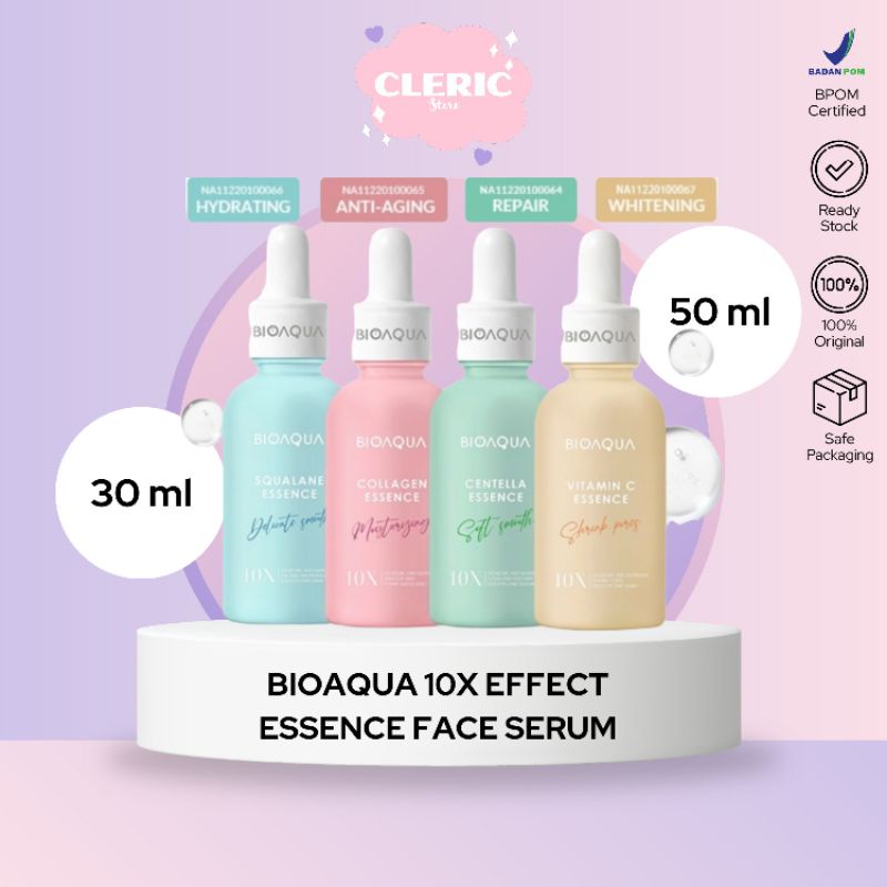 Jual BIOAQUA NEW 10X EFFECT ESSENCE FACE SERUM SQUALANE VITAMIN C