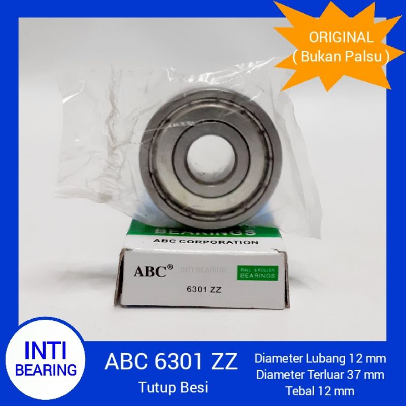 Jual Ball Bearing Zz Abc Asli Original Laher Bantalan Zz Tutup