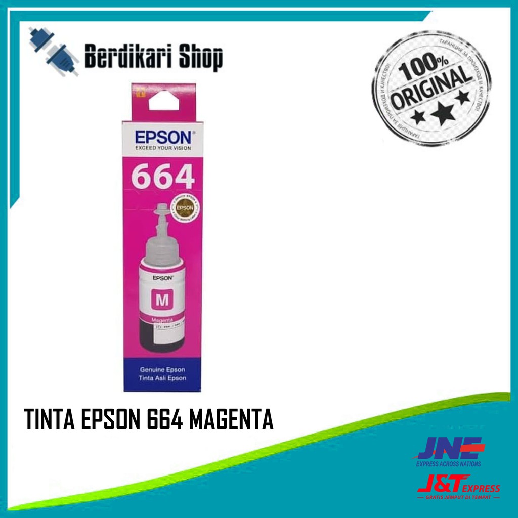 Jual TINTA EPSON 664 MAGENTA ORIGINAL Shopee Indonesia