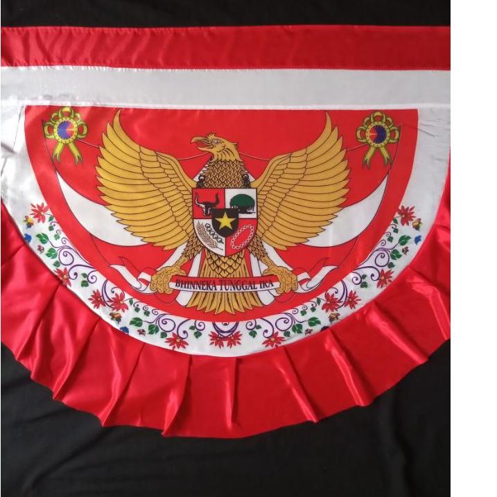 Jual Langsung Kirim Bekron Motif Garuda Gelombang Bekron Merah