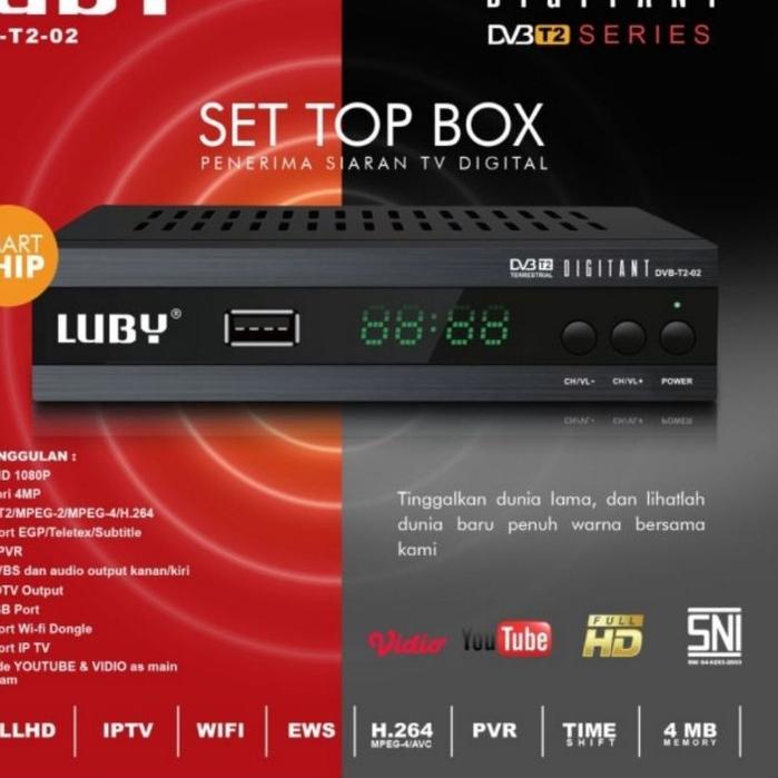 Jual Paling Baru Set Top Box Luby Dvb T Tv Siaran Digital Receiver