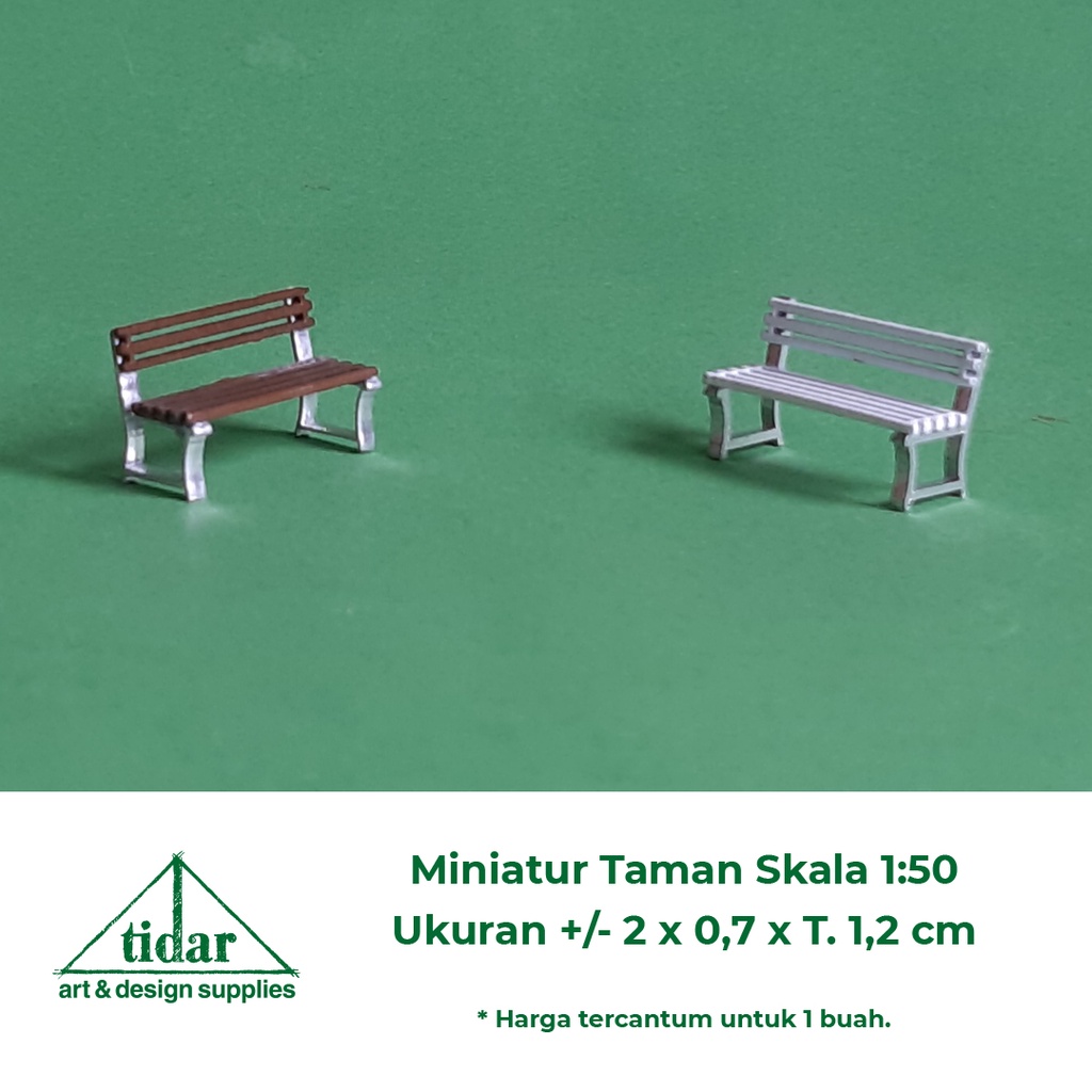 Jual Miniatur Maket Kursi Taman Kursi Minimalis Ae Skala