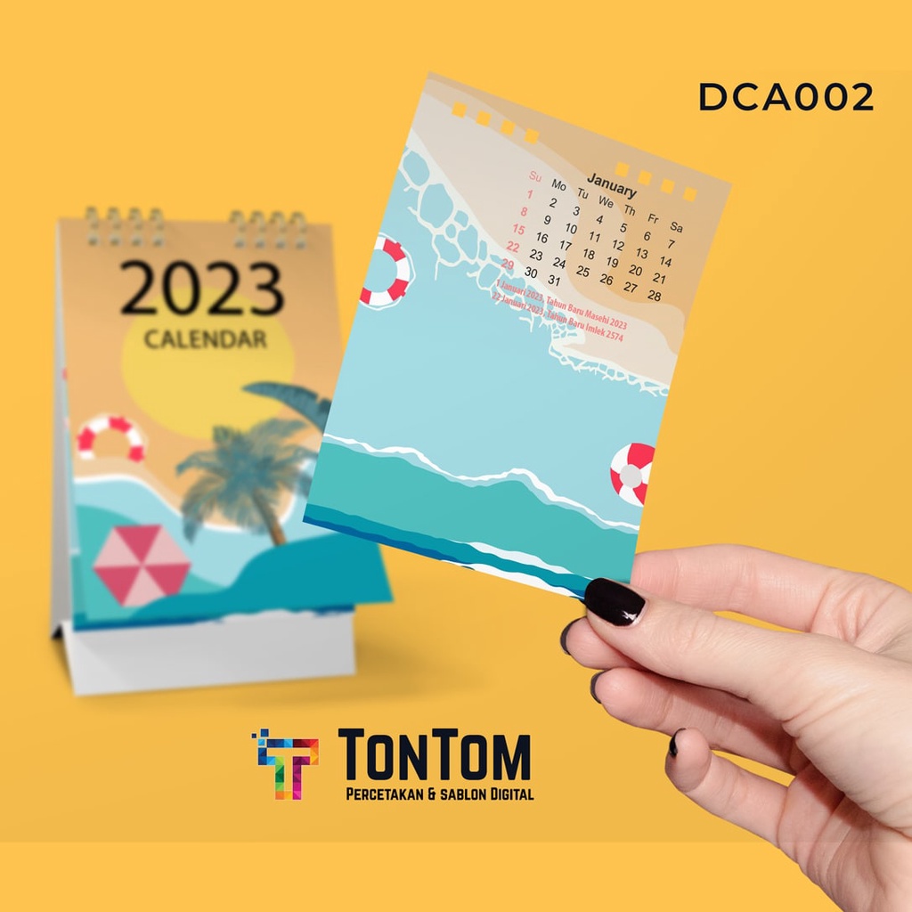 Jual Kalender Duduk Tahun 2023 Minimalis TRAVELING A6 Kalender Meja