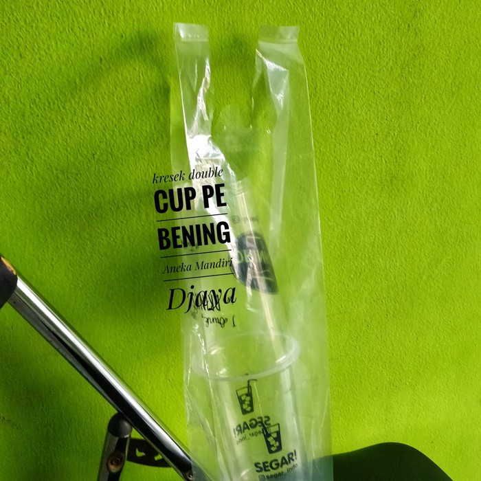 Jual Kantong Plastik Double Cup Kresek Take Away Take Way Untuk