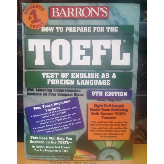 Jual TOEFL 9TH EDITION BY BARRON S Shopee Indonesia