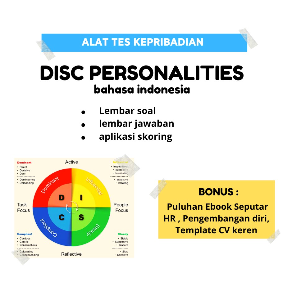 Jual Software Psikotes Disc Personalites Shopee Indonesia