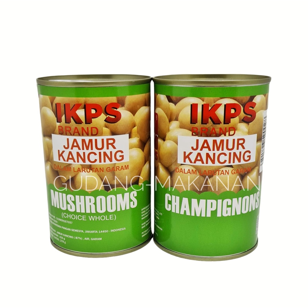 Jual Jamur Kancing Kaleng IKPS Mushrooms Choice Whole Champignons