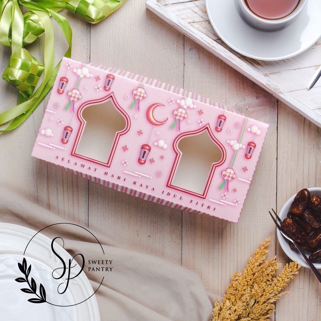 Jual Lili Dus Cake Box Packaging Kotak Hampers Toples Lebaran Idul