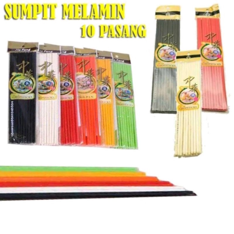 Jual SUMPIT MELAMIN SUMPIT WARNA SUMPIT MIE Isi 20 Pcs 10psg