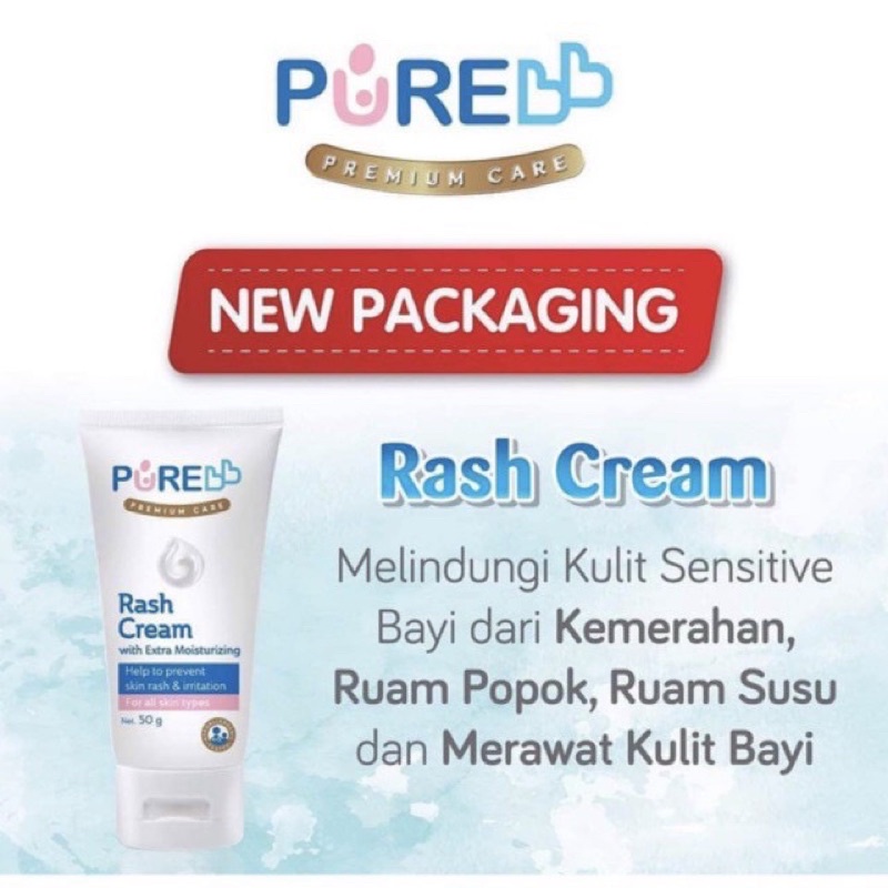 Jual Pure Bb Baby Rash Cream Gr Efektif Mengatasi Ruam Susu Popok