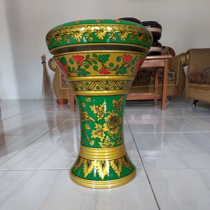 Jual Darbuka Dumbuk Batu Motif Batik Inch Darbuka Marawis Lengkap