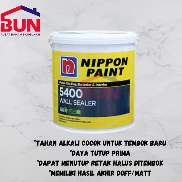 Jual CAT TEMBOK DASAR NIPPON PAINT 5400 WALL SEALER KEMASAN 20 LITER