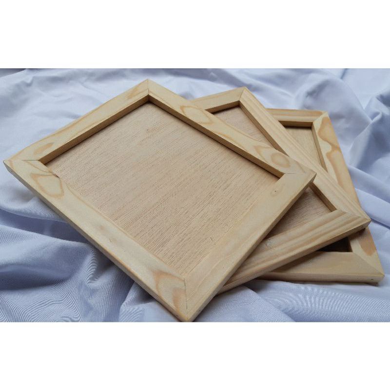 Jual Frame Figura Kayu Jati Belanda Anti Pecah Ukuran R X Cm