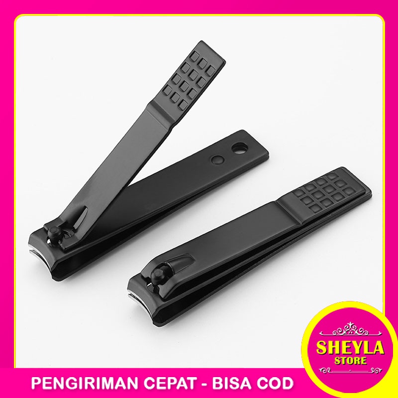 Jual Gunting Kuku Stainless Steel Gunting Kuku Hitam Kecil Pemotong