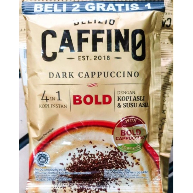 Jual RENCENG Caffino Bold Dark Cappucino Isi 10 Sachet Shopee Indonesia