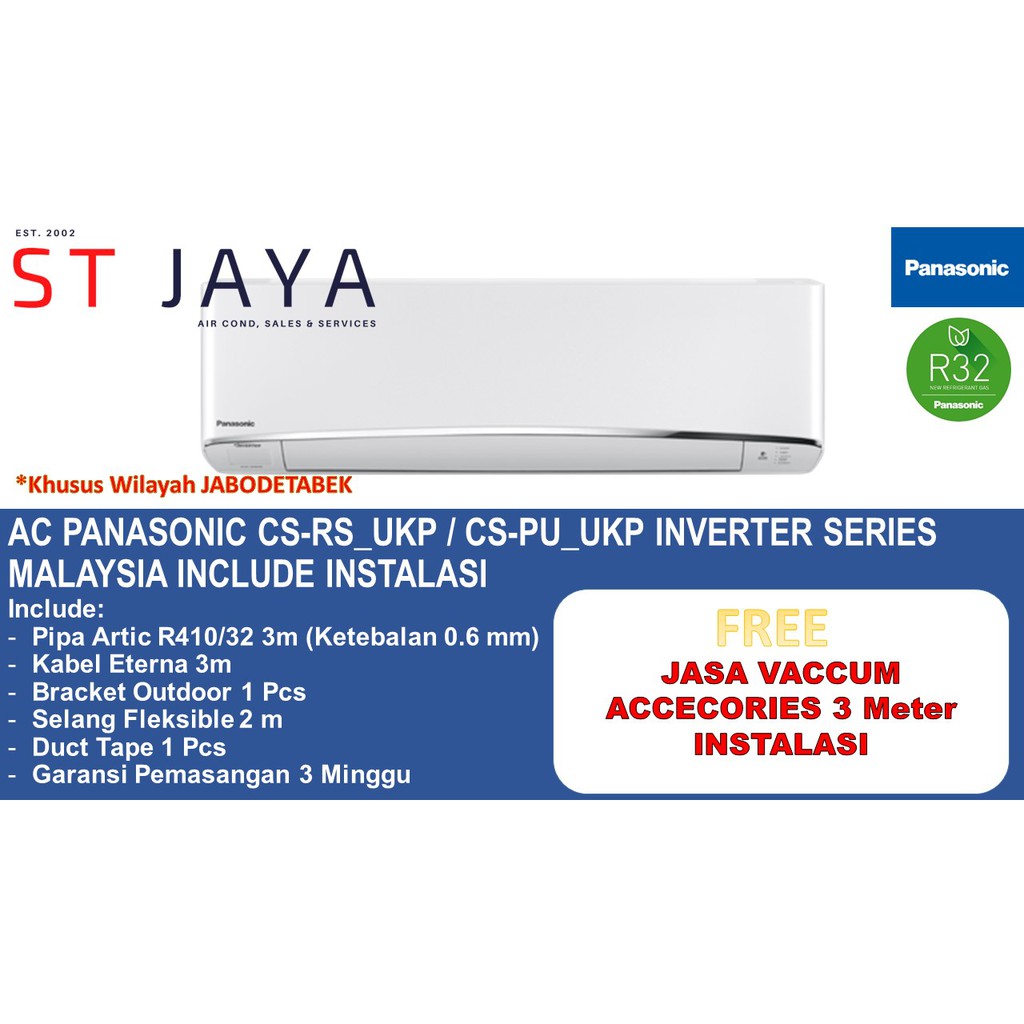 Jual Pasang Ac Panasonic Pk Cs Pu Xkj