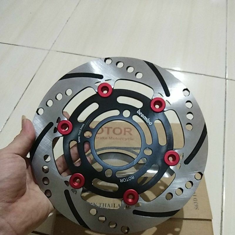 Jual DISC PIRINGAN CAKRAM DEPAN ROTOR BR3MB0 3 DIMENSI 220MM NOUVO