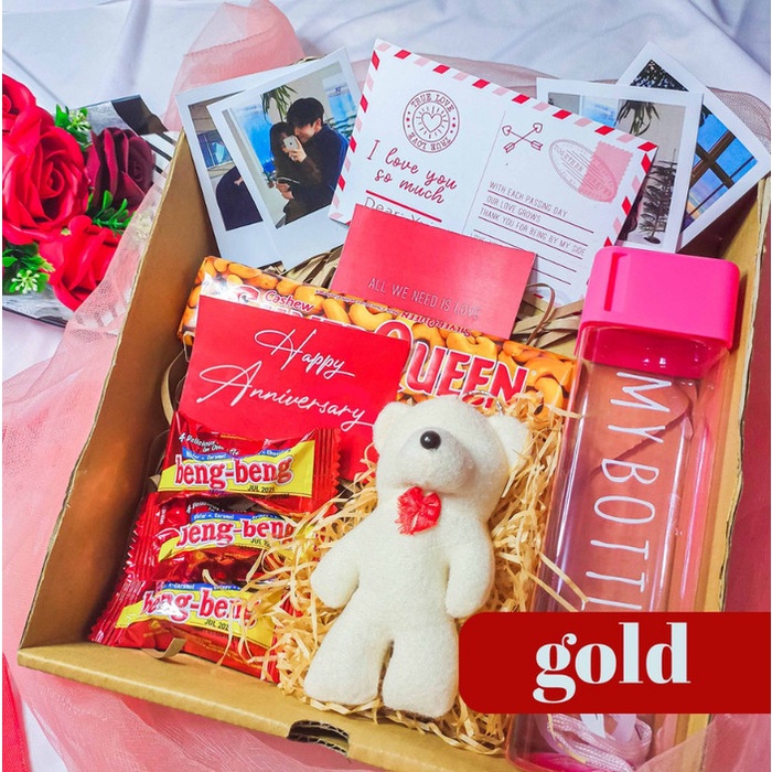 Jual Love Box Kado Hampers Gift Box Cewek Pacar Hadiah Anniv Ultah