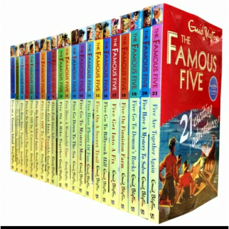 Jual BUKU Novel 21 Set SERIES THE FAMOUS FIVE By Enid Blyton Shopee