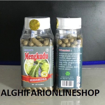 Jual KAPSUL MENGKUDU ORIGINAL 120 KAPSUL HERBAMEDIKA HERBAL KESEHATAN