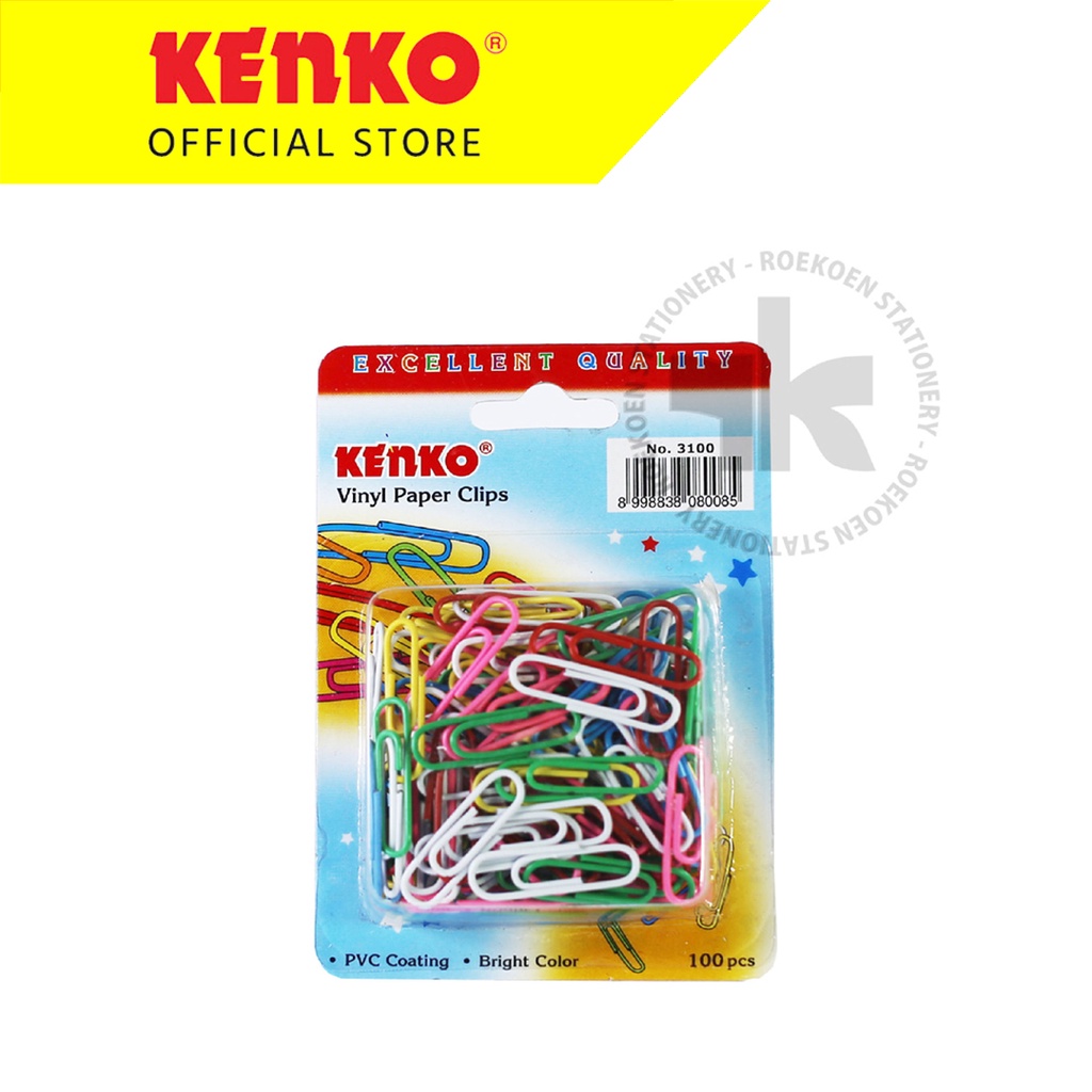 Jual Kenko Paper Clip Warna 3100 Warna Blister Shopee Indonesia