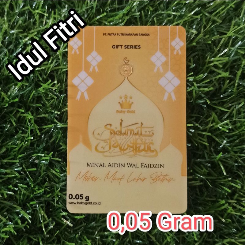 Jual Baby Gold Idul Fitri Gram Emas Mini Logam Mulia Karat