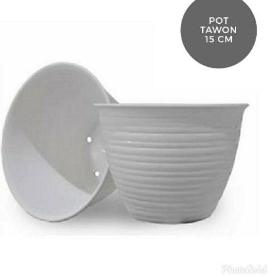 Jual Kasimurah Pot Bunga Plastik Model Tawon Cm Putih Shopee Indonesia