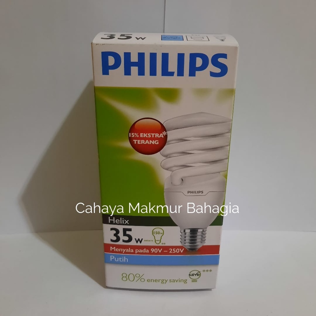 Jual Lampu Philips Helix Watt W Putih Cool Daylight K E