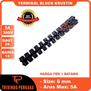 Jual Terminal Krustin Mm Ampere Hitam Klustin Blok Shopee Indonesia