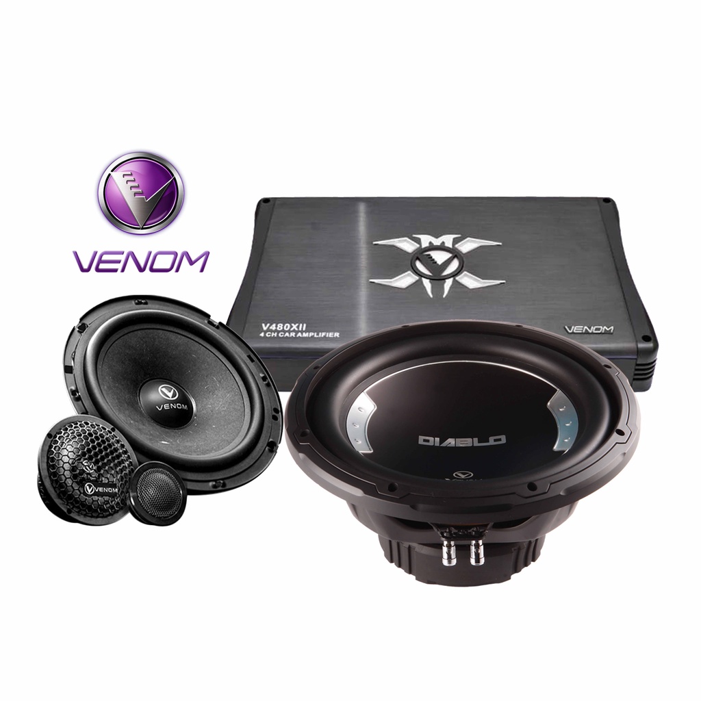 Jual Paket Audio Mobil Venom 3 Way SET Shopee Indonesia