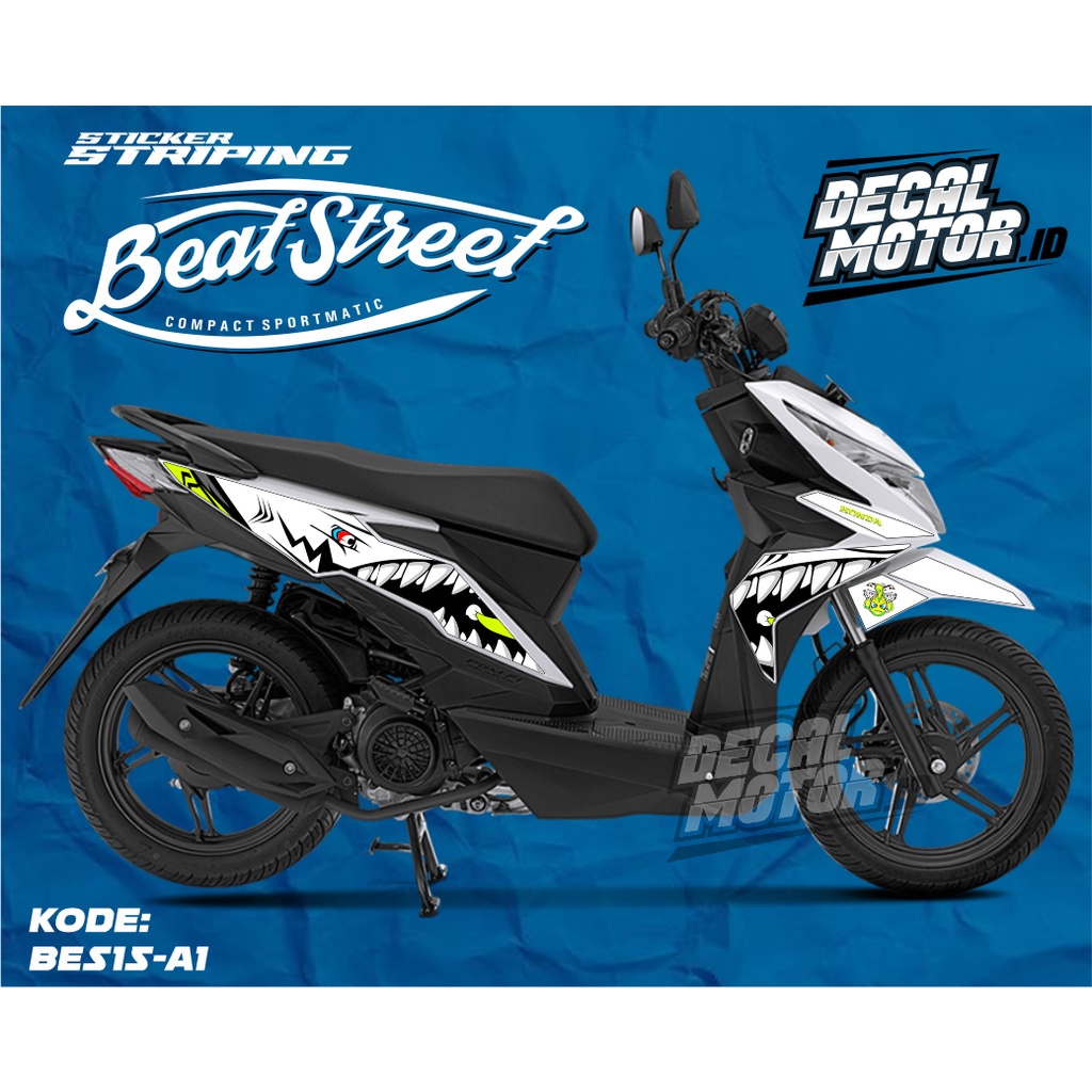 Jual Sticker Motif Hiu Striping Honda Beat Street Esp Sticker