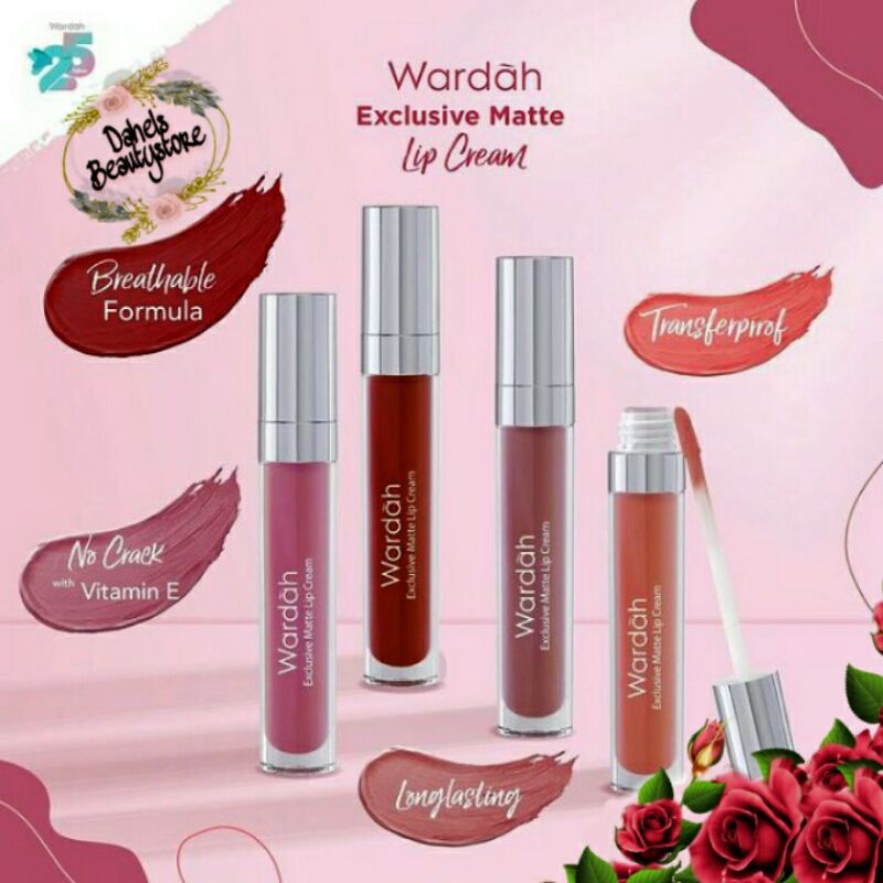 Jual WARDAH EXCLUSIVE MATTE LIP CREAM LIPSTICK LIP CREAM MATTE