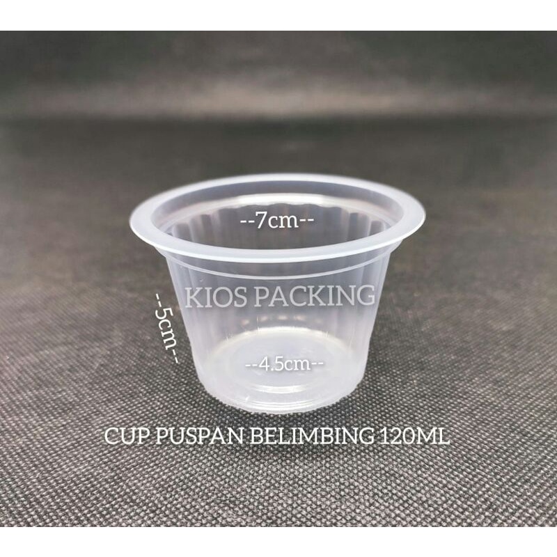 Jual Gelas Plastik Bening 120ml Cup Jelly Gelas Belimbing 120 Ml