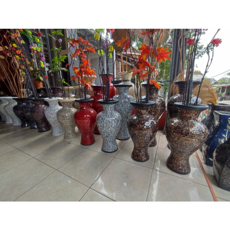 Jual Vas Bunga Guci Keramik Shopee Indonesia