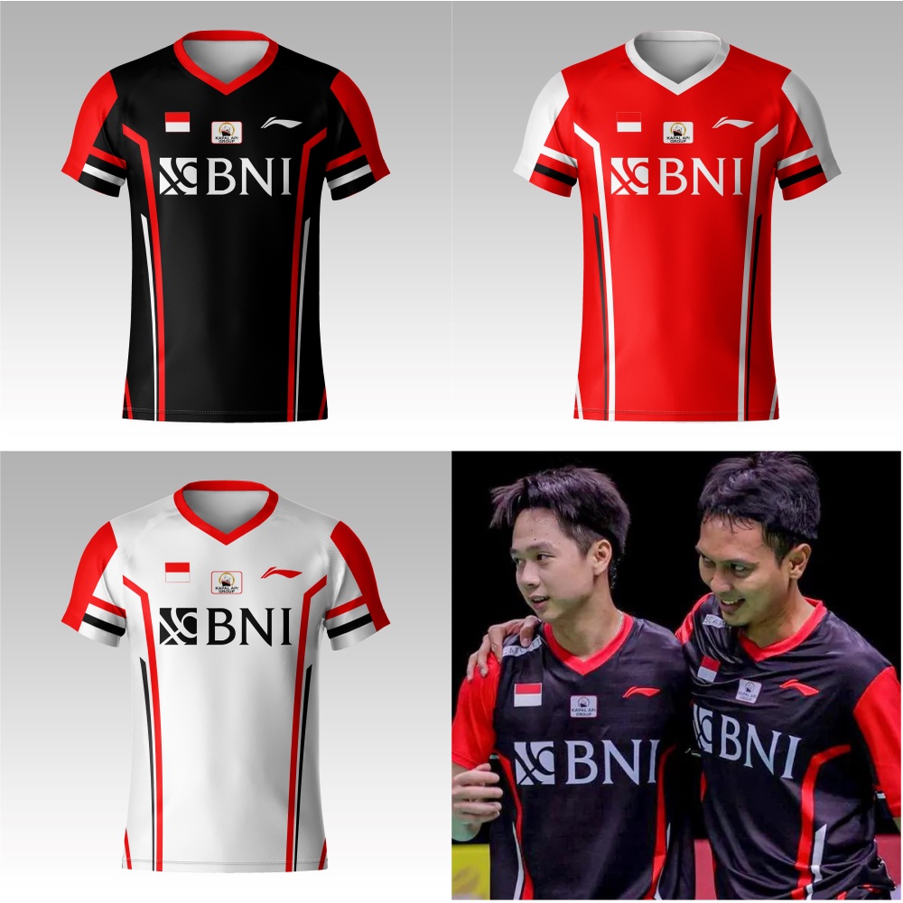 Jual Lining L Timnas Thomas Cup Kaos Baju Badminton Import L