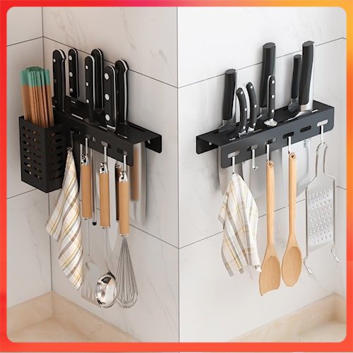 Jual PISGA30 Rak Pisau Gantung Tempel Dinding Dapur Organizer Rack