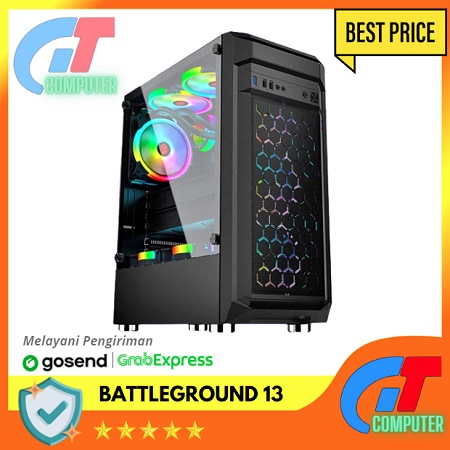 Jual Casing Simbadda BattleGround 13 ATX MATX Tempered Glass Gaming