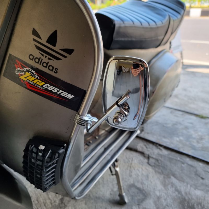 Jual Spion Jepit Samping Chrome Vespa Px Super Sprint PTS Special Excel