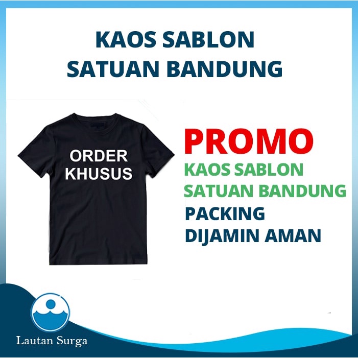 Jual Kaos Sablon Custom Desain Baju Distro Pendek Satuan Custom Foto