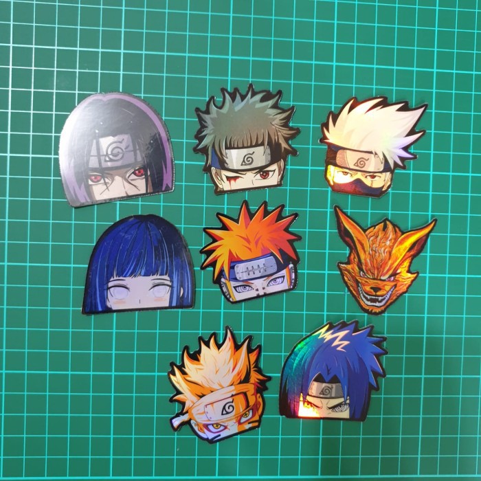 Jual Sticker Hologram Anime Set Naruto 8pcs Shopee Indonesia