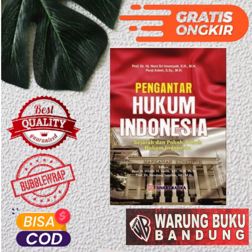 Jual BUKU PENGANTAR HUKUM INDONESIA SEJARAH DAN POKOK POKOK HUKUM