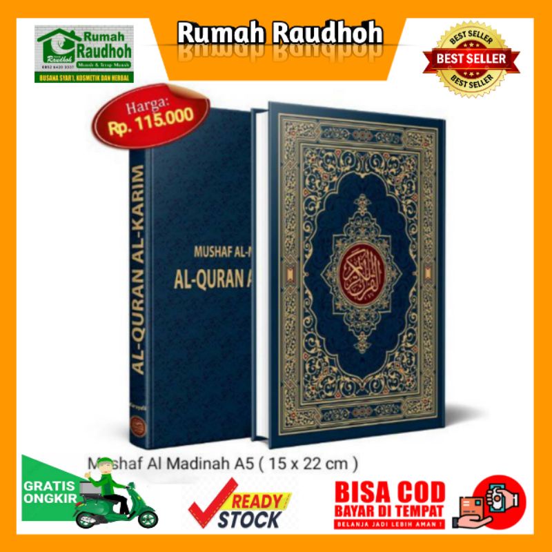 Jual MUSHAF MADINAH A5 AL QURAN QURAN MUSHAF AL MADINAH WAKAF TANPA