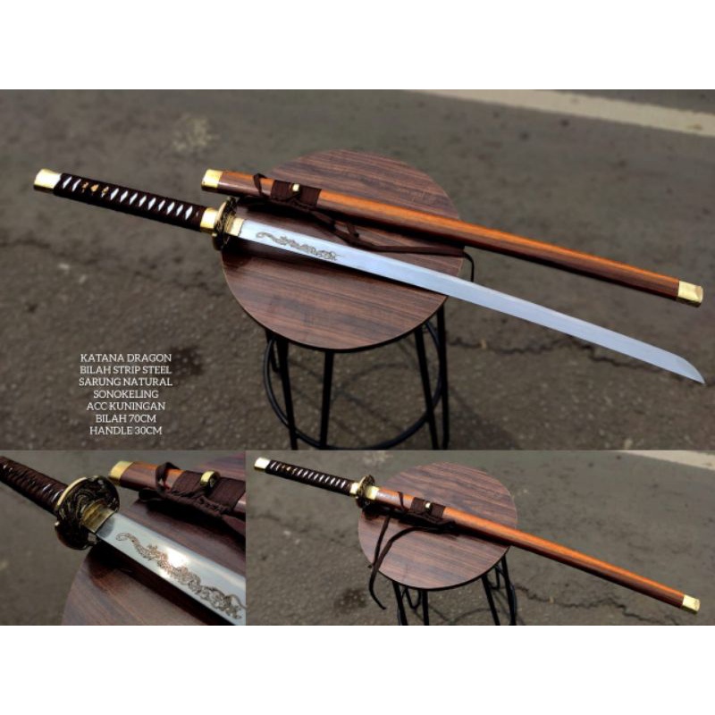 Jual Katana Samurai Pedang Jepang The Last Dan Dragon Strip Super