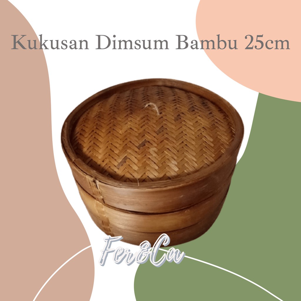 Jual Kukusan Dimsum Bambu 2 Susun Diameter 25cm Shopee Indonesia