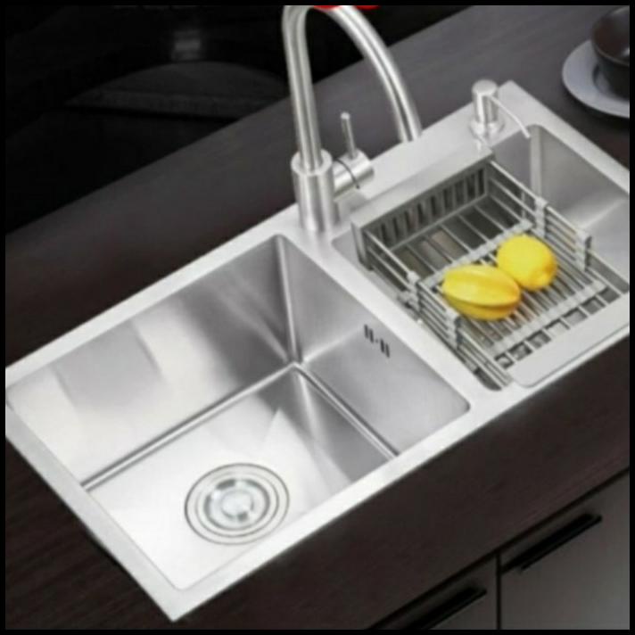 Jual Paket Lengkap Bak Cuci Piring 8245 Stainless Kitchen Sink 8245